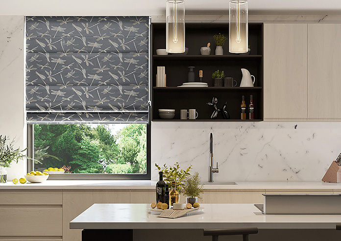Dragonflies, Twilight - Roman Blind - Image 3